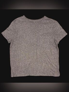 Old Navy Women's Heather Gray Short Sleeve Boyfriend Tee